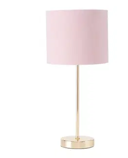 Svítidla DekorStyle Stolní lampa Lorie růžová