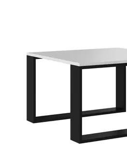 Konferenční stolky TP Living Konferenční stolek LAWA bílý / černý