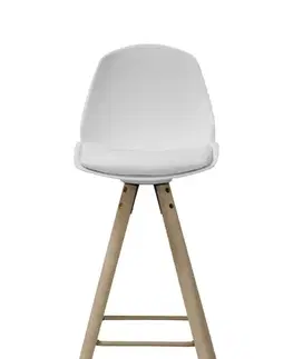 Barové židle Dkton Designová barová židle Nerea bílá