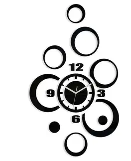 Nalepovací hodiny ModernClock 3D nalepovací hodiny Alladyn černé