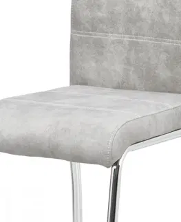 Židle Jídelní židle HC-486 Autronic Stříbrná