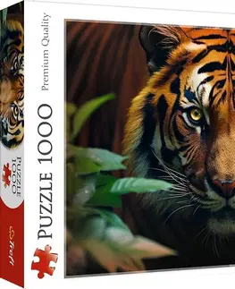 Hračky puzzle TREFL - Puzzle 1000 - Divoký tygr
