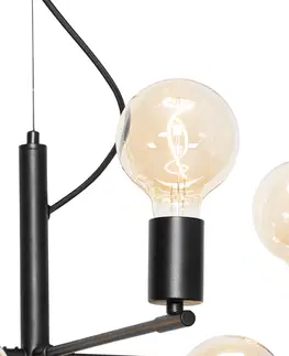 Zavesna svitidla Moderní závěsná lampa černá 8-světel - Osprey