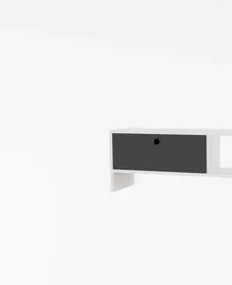 TV stolky Kalune Design TV stolek FUNDA 120 cm antracitový/bílý