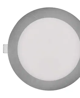 Bodovky do podhledu na 230V EMOS LED podhledové svítidlo NEXXO stříbrné, 17 cm, 12,5 W, teplá/neutrální bílá ZD1233