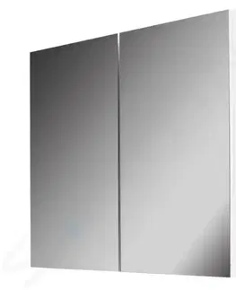 Koupelnová zrcadla Kielle Vega Zrcadlová skříňka, 80x73x15 cm, lesklá bílá 50118800