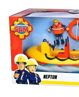 Hračky SIMBA - Požárník Sam člun neptun s figurkou