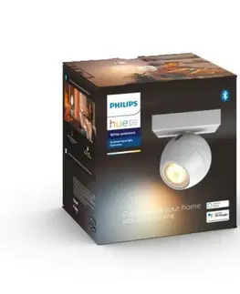Moderní bodová svítidla Philips HUE WA Buckram bodové LED svítidlo GU10 5W 2200-6500K IP20, bílé