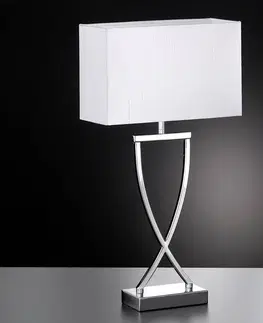 Světla na parapety FISCHER & HONSEL Stolní lampa Anni chromovaná bílá