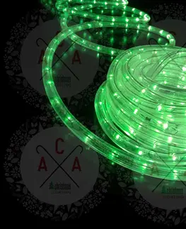 Světelné kabely ACA Lighting Vánoční LED hadice zelená 100m IP20 R100M3WGC