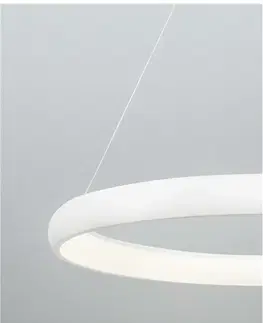 LED lustry a závěsná svítidla Nova Luce LED závěsné svítidlo Albi ve dvou velikostech a třech barvách - pr. 810 x 60 x 1140 mm, 80 W, 3000 K, stmívatelné, bílá NV 8105603 D