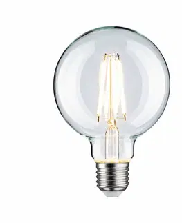 LED žárovky PAULMANN Filament 230V LED Globe G95 E27 9W 2700K stmívatelné čirá