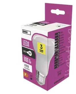 LED žárovky EMOS LED žárovka Classic R63 10W E27 neutrální bílá 1525733410