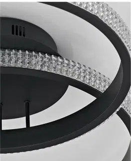 LED stropní svítidla NOVA LUCE stropní svítidlo NAGER černý hliník a akryl LED 28W 230V 3000K IP20 9481094