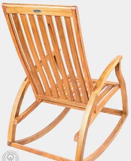 Zahradní židle a křesla Zahradní teakové houpací křeslo STEFANO