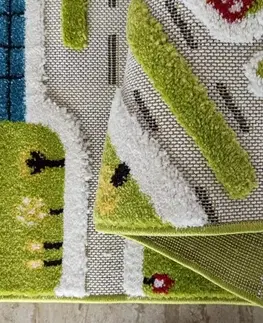 Dětské koberce Dětský koberec Sensory s motivem přímořského městečka