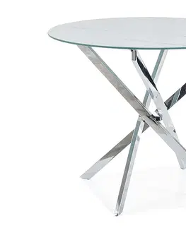 Jídelní stoly Jídelní stůl AGIS Signal Stříbrná
