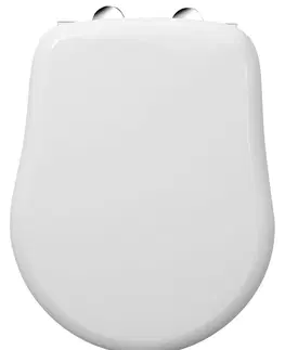 WC sedátka KERASAN RETRO WC sedátko, bílá/chrom 109001