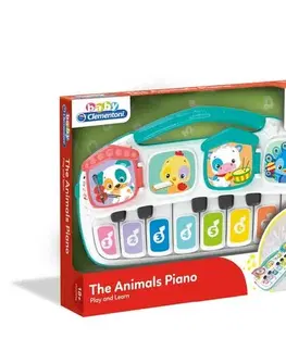 Dětské hudební hračky a nástroje Clementoni Dětské elektrické piano se zvířátky