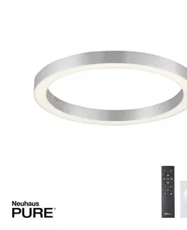 LED stropní svítidla PAUL NEUHAUS LED stropní svítidlo PURE-LINES hliník 50x50 CCT dálkový ovladač 2700-5000K PN 6309-95