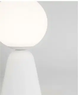 Designové stolní lampy NOVA LUCE stolní lampa ZERO bílá sádra a opálové sklo G9 1x5W 230V IP20 bez žárovky 9577011