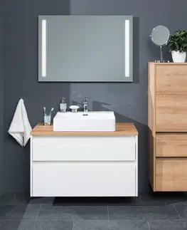 Koupelnový nábytek MEREO Mailo, Opto, koupelnová deska na skříňku 121 cm, dub Riviera CN923D