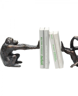 Sošky opic KARE Design Zarážka na knihy Monkey - set 2 ks