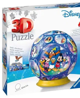 Hračky puzzle RAVENSBURGER - Puzzle-ball Disney 72 dílků - 100 let