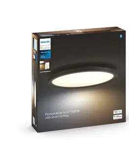 Chytré osvětlení Philips HUE Hue WA Aurelle přisazený LED panel 24,5W 2450lm 2200-6500K IP20 39,5cm černé + ovladač