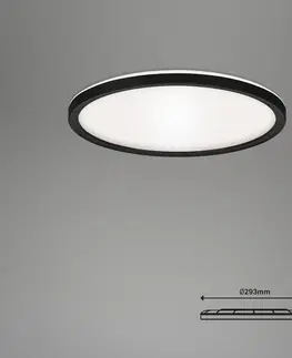 Inteligentní stropní svítidla Briloner LED stropní svítidlo Slim S stmívatelné CCT černé Ø 29 cm
