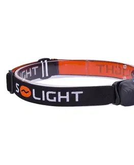 Čelovky Solight LED čelová nabíjecí svítilna, 150 + 100lm, bílé a červené světlo, Li-ion, USB WN40