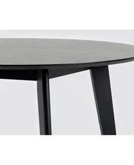Jídelní stoly Actona Kulatý jídelní stůl 105 cm Roxby černý