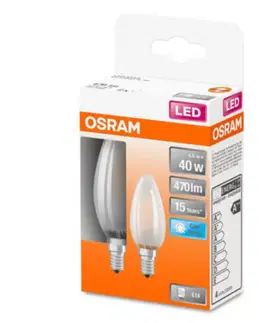 LED žárovky OSRAM OSRAM Classic B LED žárovka E14 4W 4000K matná 2ks