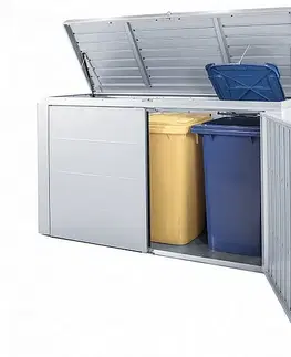 Úložné boxy Biohort Víceúčelový úložný box HighBoard 160 x 70 x 118 (šedý křemen metalíza) 160 cm (3 krabice)