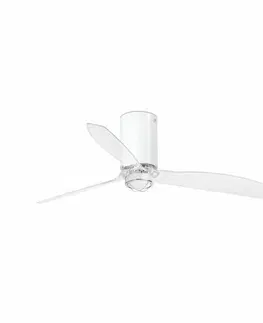 Ventilátory FARO MINI TUBE FAN M LED, bílá/transparentní, stropní LED ventilátor s DC motorem SMART