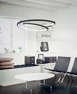 Designová závěsná svítidla LED Závěsné svítidlo Ideal Lux OZ SP D60 BIANCO 253671 47W 5000lm 3000K 60cm bílé
