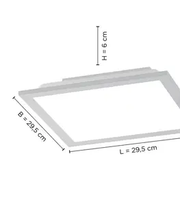 Klasická stropní svítidla JUST LIGHT LEUCHTEN DIRECT LED stropní svítidlo, panel, hranaté, 30x30cm 2700-5000K LD 14754-21