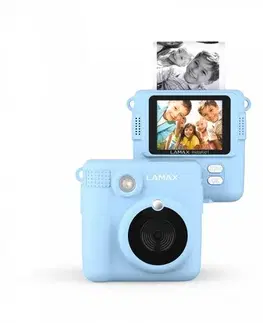 Dřevěné hračky LAMAX InstaKid1 dětský fotoaparát, modrá