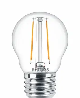 LED žárovky Philips CorePro LEDLuster ND 2-25W P45 E27 827 CLEAR GLASS
