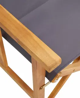 Zahradní křesla a židle Režisérská židle akáciové dřevo Dekorhome Zelená