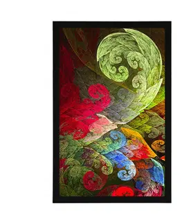 Abstraktní a vzorované Plakát magické abstraktní pastelové listy