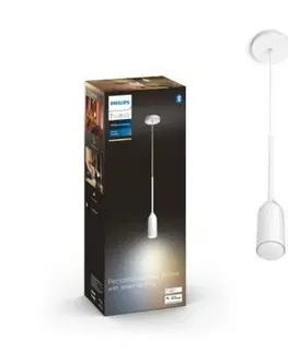 Chytré osvětlení Philips HUE WA Devote závěsné LED svítidlo 1xE27 6W 806lm 2200-6500K IP20, bílé