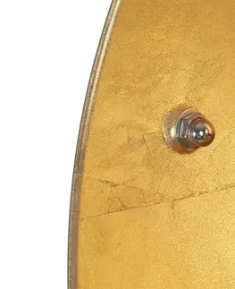 Stojaci lampy Stojací lampa černá se zlatým 51 cm nastavitelným stativem - Magnax
