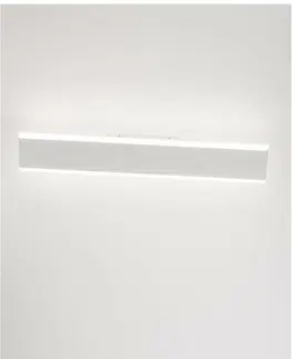 LED nástěnná svítidla NOVA LUCE nástěnné svítidlo LINE bílý hliník a akryl LED 2x12W 230V 3000K IP20 9115912