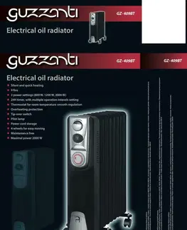 Topidla Olejový radiátor Guzzanti GZ 409BT