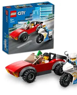 Hračky LEGO LEGO - City 60392 Honička auta s policejní motorkou
