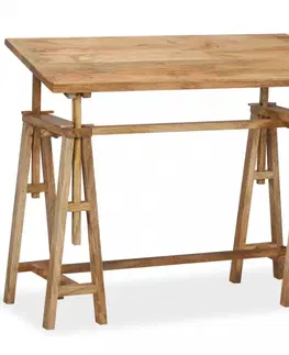 Psací stoly Náklopný kreslící stůl mangovníkové dřevo Dekorhome