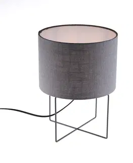 Stolni lampy Moderní stolní lampa šedá - Hina