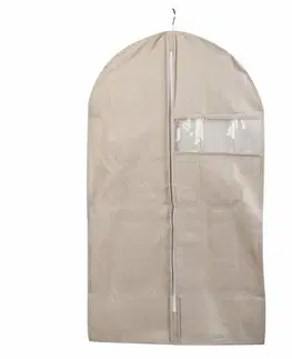 Úložné boxy Compactor Obal na obleky a krátké šaty Sandy 60 x 100 cm, béžová