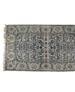 Koberce a koberečky Bavlněný koberec s orientálním motivem a třásněmi - 140*200 cm Clayre & Eef KT080.035L